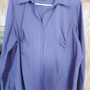 Purple button down